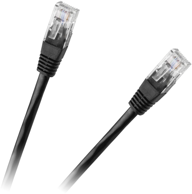 Inne Oem Patchcord kabelis UTP 8c kištukas-kištukas 3.0m CCA juodas cat.6e