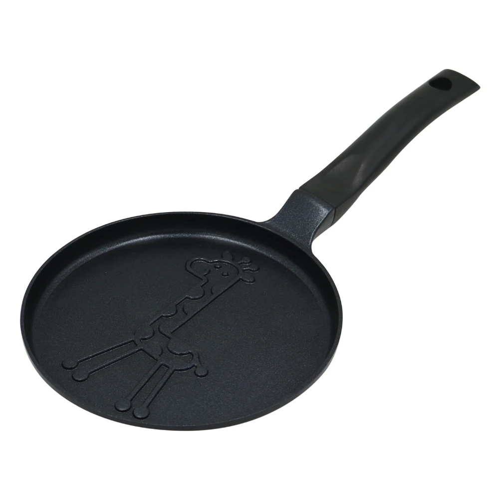 Keptuvė Blynų kepimo forma, žirafos rašto, aliuminio, nelimpanti danga, juoda, 18 cm skersmens, Klausberg, kb-7975
