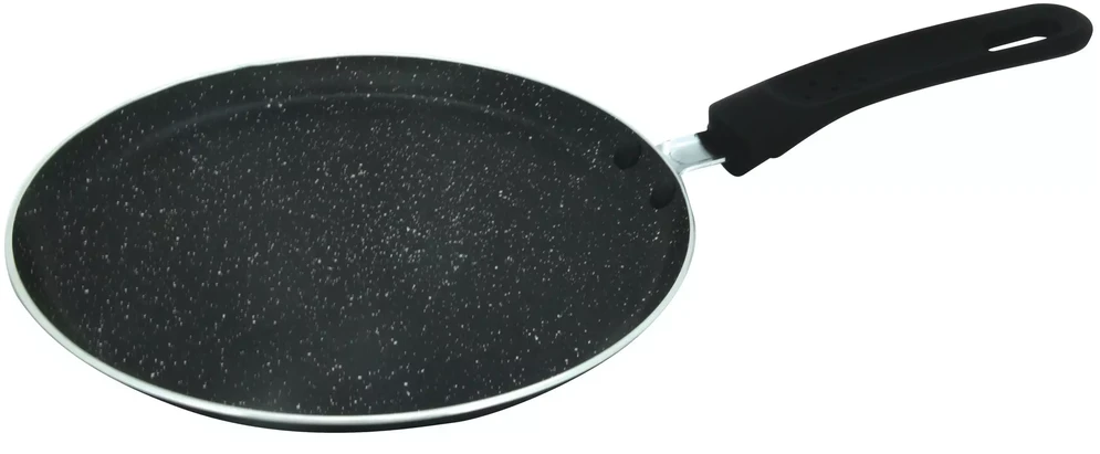 King Hoff Keptuvė „Kinghoff“ blynų keptuvė, 28 cm skersmens, aliuminio, juodo marmuro spalvos