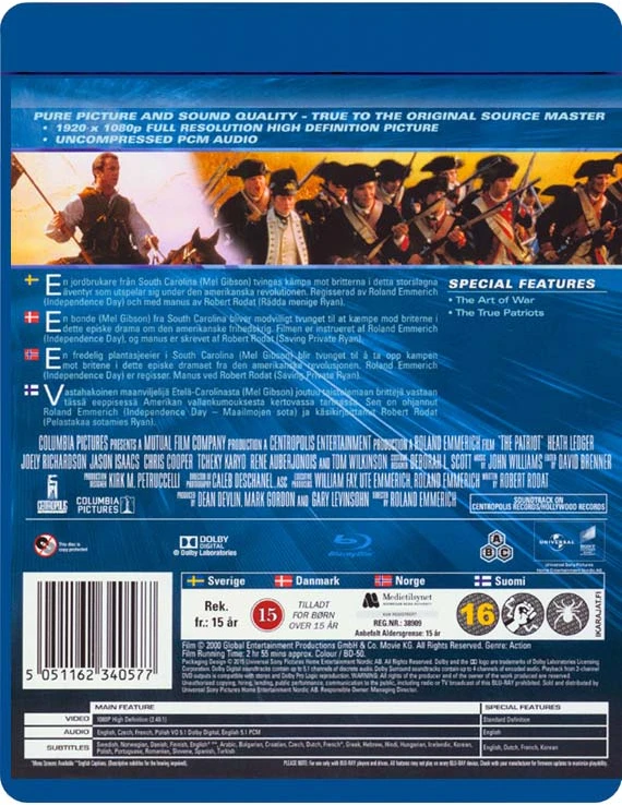 Patriotas (išplėstinė versija) (Blu-ray)