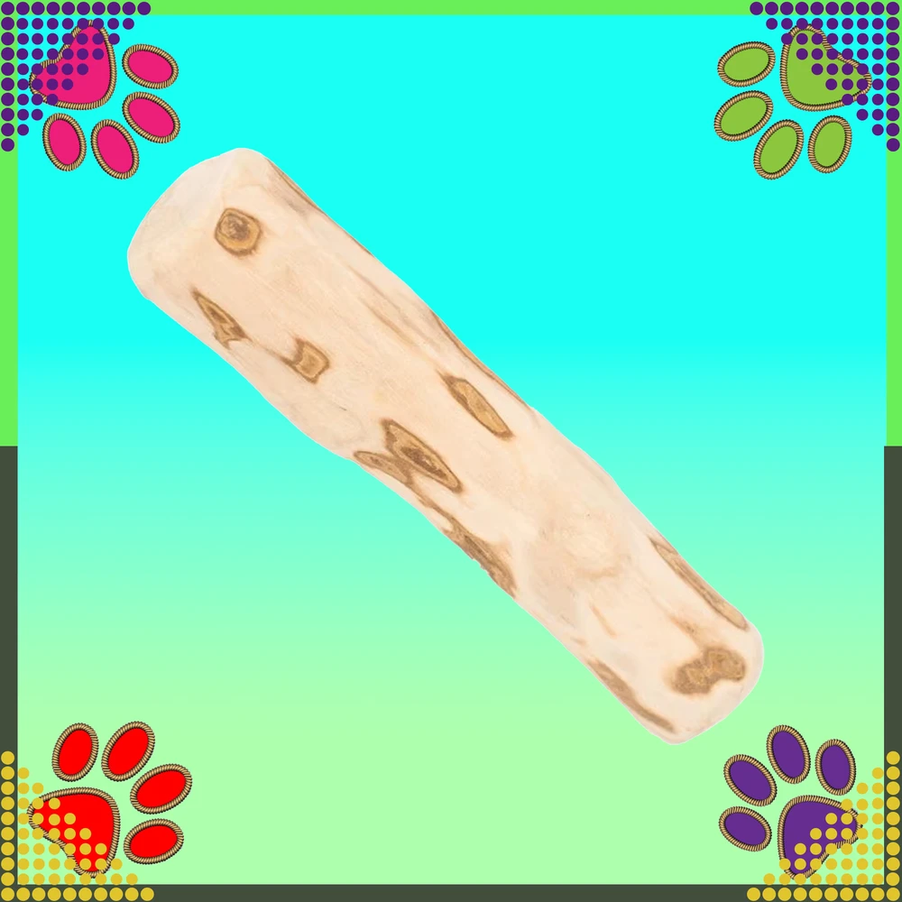 Patyk Natūralaus medžio kramtukas šunims, patvarus žaislas, 20x3,5 cm