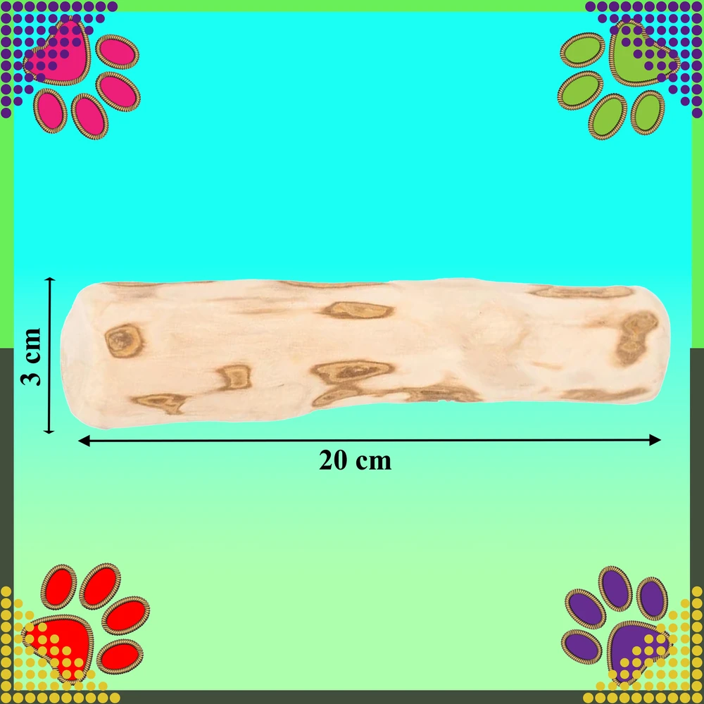 Patyk Natūralaus medžio kramtukas šunims, patvarus žaislas, 20x3,5 cm