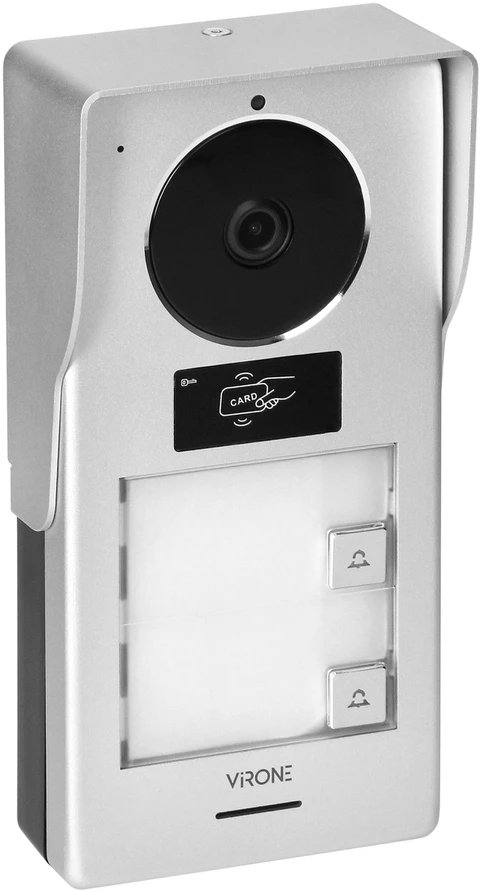 Orno PAVONIS MULTI, dviejų šeimų vaizdo domofono komplektas, 4 laidų, 7 colių, Wi-Fi, lietimui jautrus ekranas, „Full HD“, RFID
