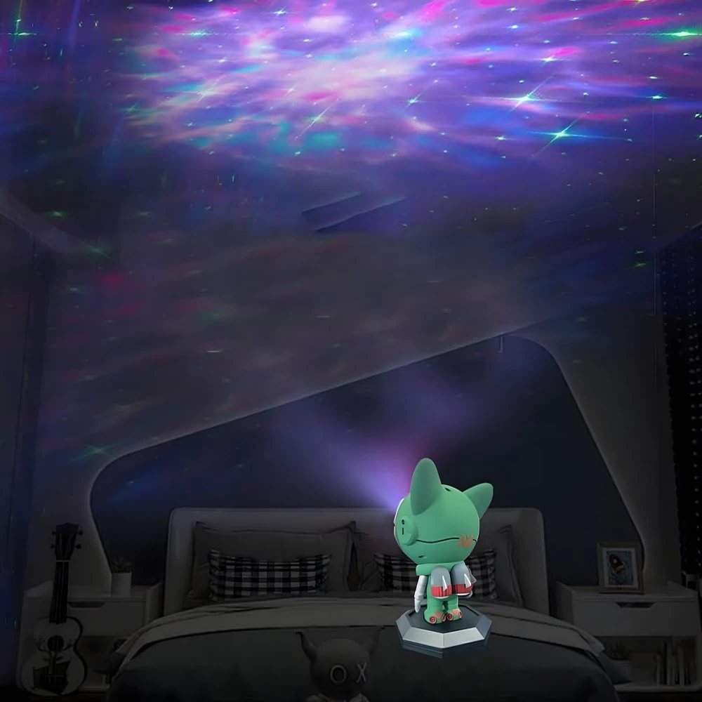 Paw Patrol 360° astronauto LED kosminio lazerinio projektoriaus žvaigždės formos lempa