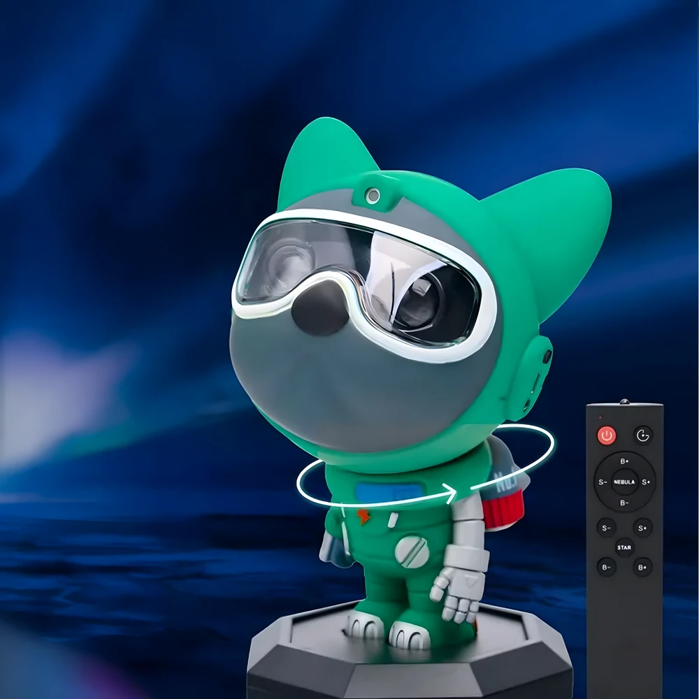 Paw Patrol 360° astronauto LED kosminio lazerinio projektoriaus žvaigždės formos lempa