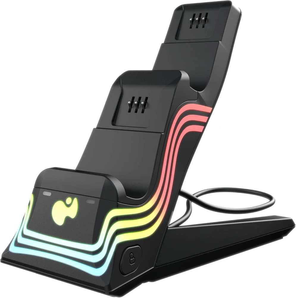 PDP Afterglow Wave dvigubas įkroviklis, juodas, XBOX One