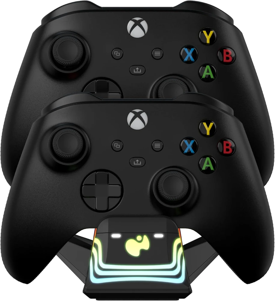PDP Afterglow Wave dvigubas įkroviklis, juodas, XBOX One