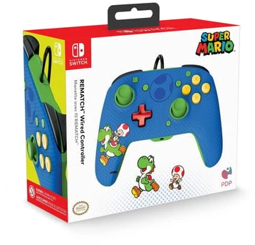 PDP Rematch Mario & Yoshi laidinis valdiklis skirtas Nintendo Switch