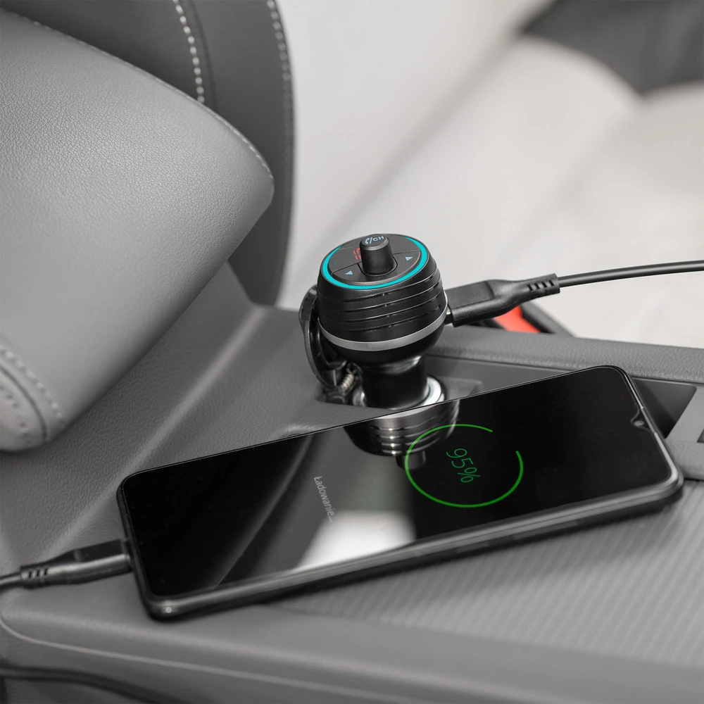 Peiying FM moduliatorius Bluetooth 2xUSB - Juodas