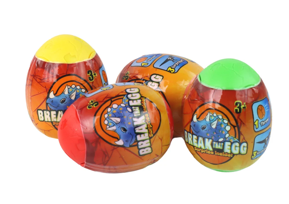 Dinozaurų kiaušinių rinkinys Lean Toys, 9x6,5 cm, 12 vnt.