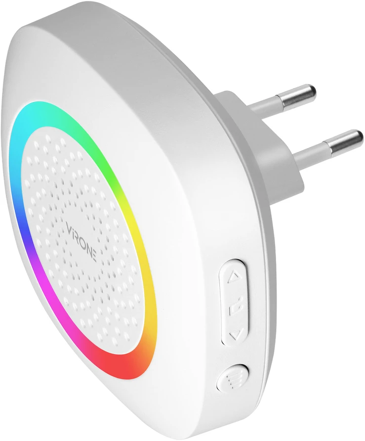 Orno PELA AC, belaidis tinklo durų skambutis, mokymosi sistema, 60 garsų, RGB LED, 300 m, baltas