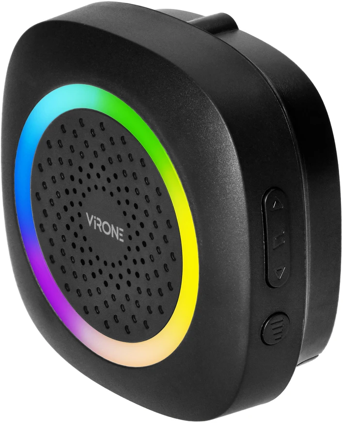 Orno PELA, bevielis baterijos durų skambutis, mokymosi sistema, 60 garsų, RGB LED, 300 m, juoda