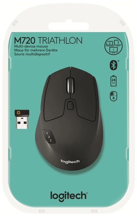 Optinė belaidė pelė Logitech M720 Triathlon
