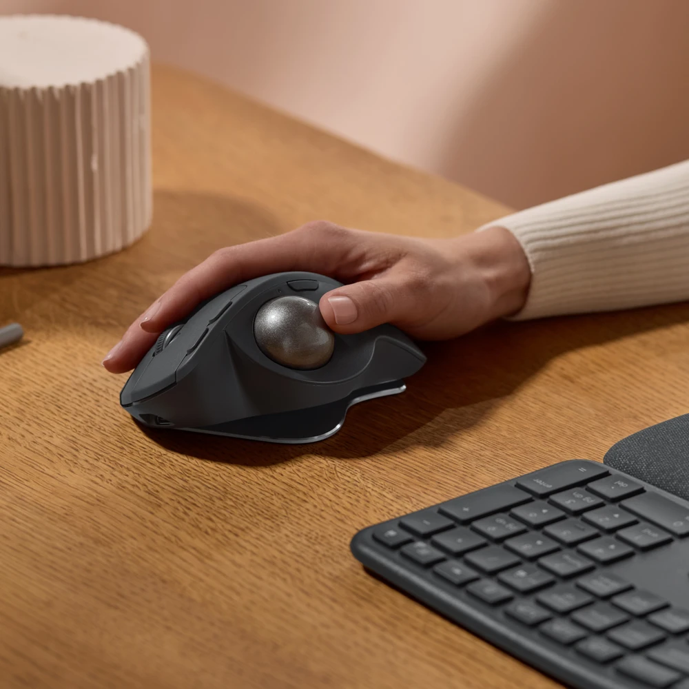 Logitech - MX Ergo S pažangus belaidis kamuoliukas, juodas