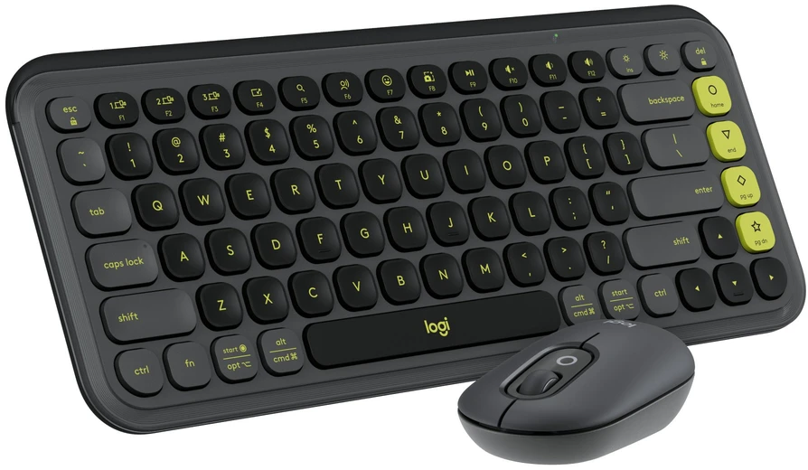 Pelė „Logitech Pop Icon Combo Nordic“ klaviatūra, grafito spalvos