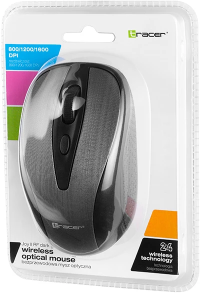 TRACER Joy II RF Nano USB Dark Pilkas Pelė Wireless
