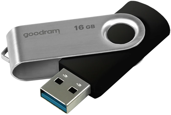 Atmintinė USB 3.0 GOODRAM UTS3 16GB, juoda sp.