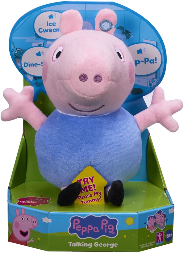 Peppa Pig - pliušinis žaislas 20 CM Kalbantis Džordžas (08495)