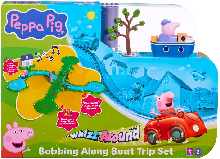 Peppa Pig Whizz Around Peppos upės žaidimų rinkinys