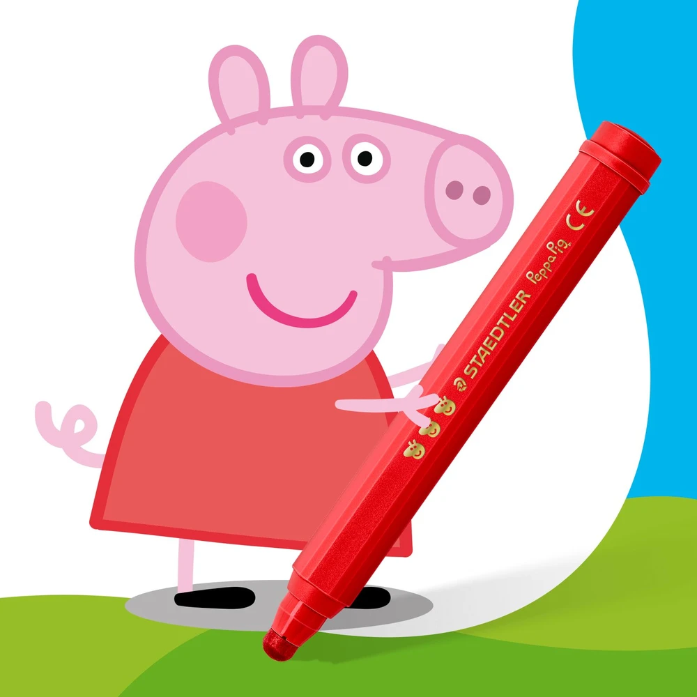 Peppa Pigstaedtler Staedtler – Peppa Pig rašikliai – 12 vnt. įvairių spalvų (329 C12 L1)