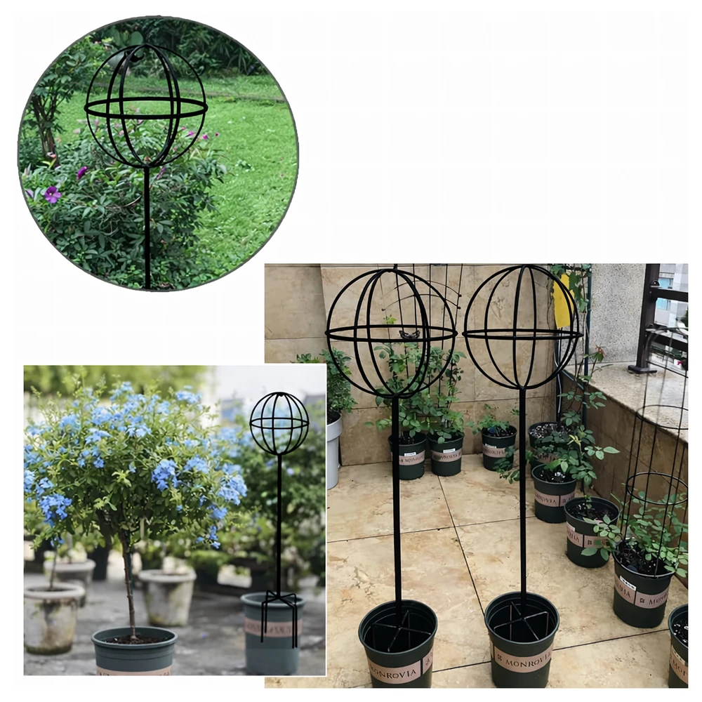 Pergola Sodo pergolės terasos metalinė atrama vijokliniams augalams, rožėms, 50x10 cm, juodos spalvos