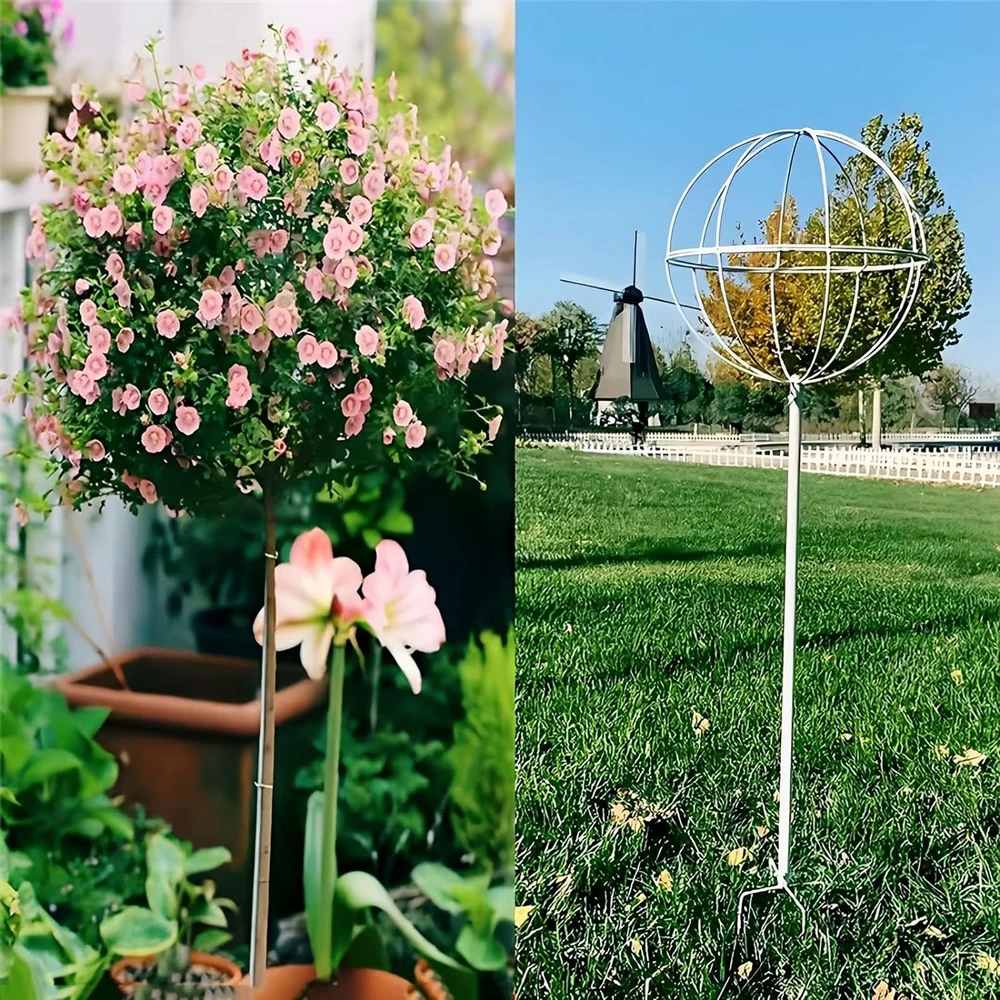 Pergola Sodo pergolės terasos metalinė atrama vijokliniams augalams, rožėms, 50x10 cm, baltos spalvos