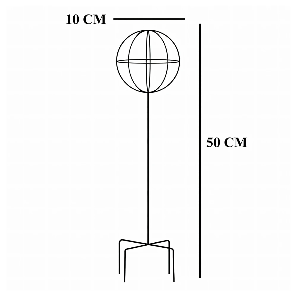 Pergola Sodo pergolės terasos metalinė atrama vijokliniams augalams, rožėms, 50x10 cm, juodos spalvos