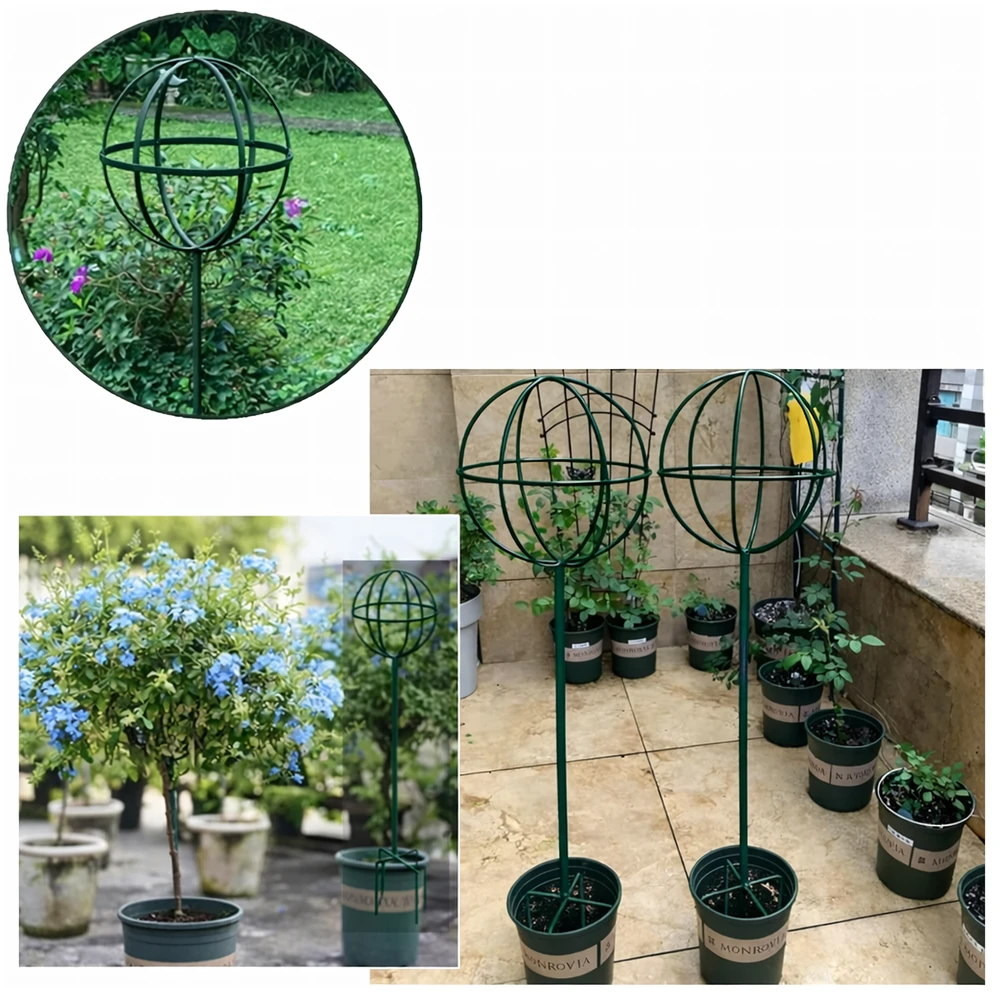 Pergola Sodo pergolės terasos metalinė atrama vijokliniams augalams, rožėms, 50x10 cm, žalia