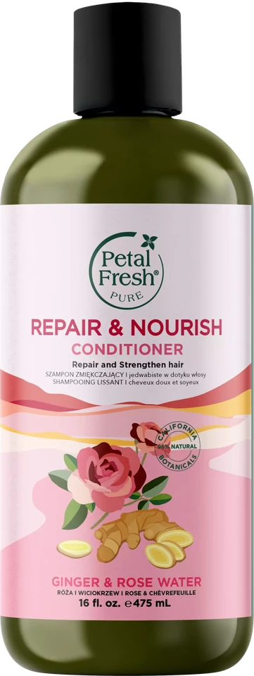 „Petal Fresh“ – grynas imbiero ir rožių vandens kondicionierius, 475 ml