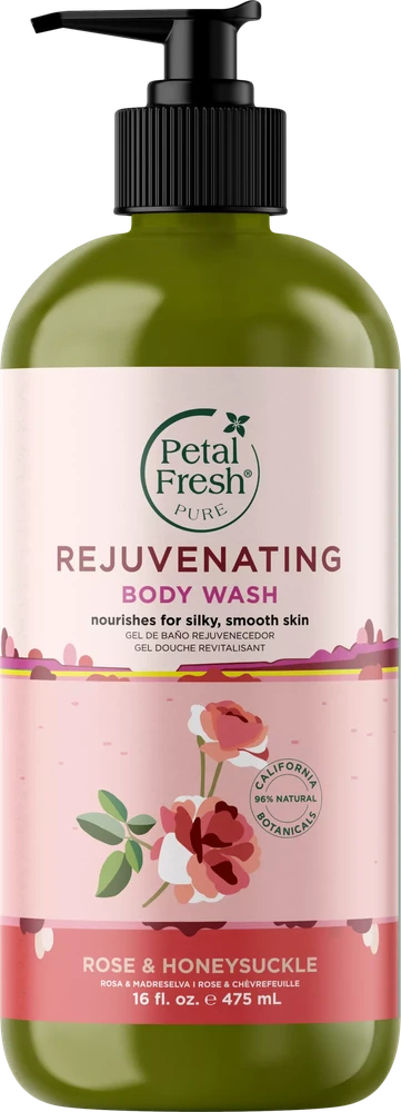 „Petal Fresh“ – grynos rožės ir sausmedžio prausiklis kūnui, 475 ml