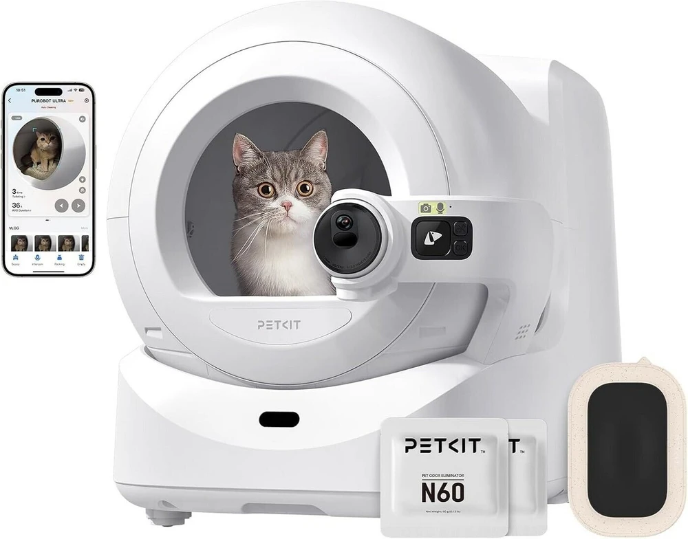 Savaime išsivalantis kačių tualetas-robotas PETKIT Purobot Ultra
