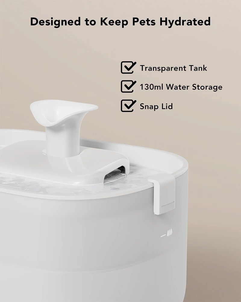 Petlibro - Dockstream vandens fontanas - 2,5 l