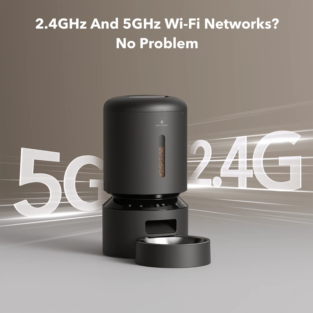 „Petlibro“ – „Granary WiFi“ tiektuvas – juodas – 5 litrų talpos