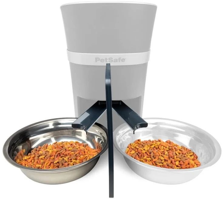 PetSafe 2-Gyvūno Maisto Daliklis – Dviejų Dubenėlių Tvirtinimo Detalė, Suderinama su „Smart Feed“ ir „Healthy Pet“ Lesyklomis