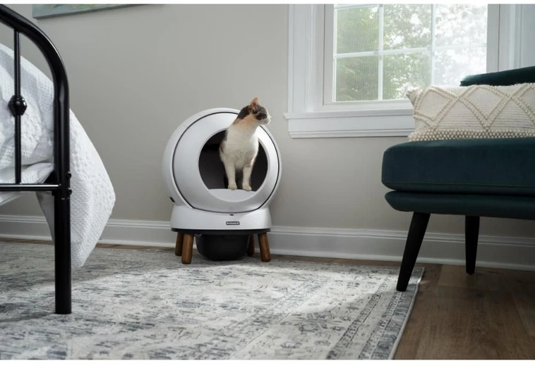„PetSafe SmartSpin“ savaime išsivalanti kraiko dėžutė – su „Wi-Fi“, valdoma per išmanųjį telefoną, be vargo prižiūrima