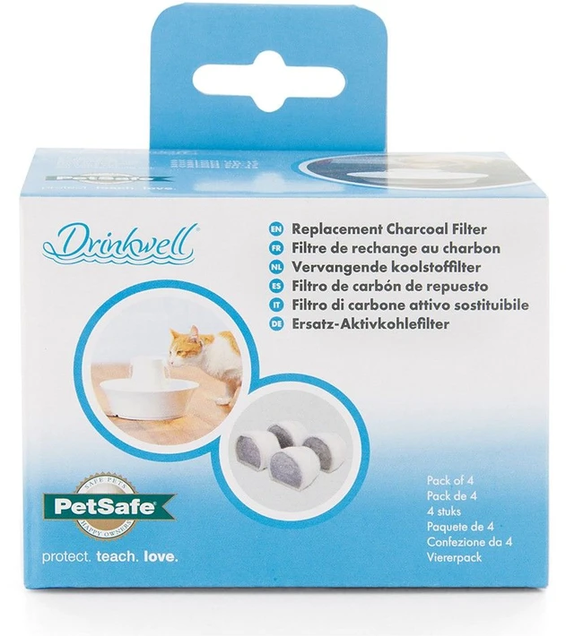 Petsafe Drinkwell Ceramic Pet Fountains Replacement Charcoal Filters anglies filtrai fontanėliams-girdykloms 4vnt
