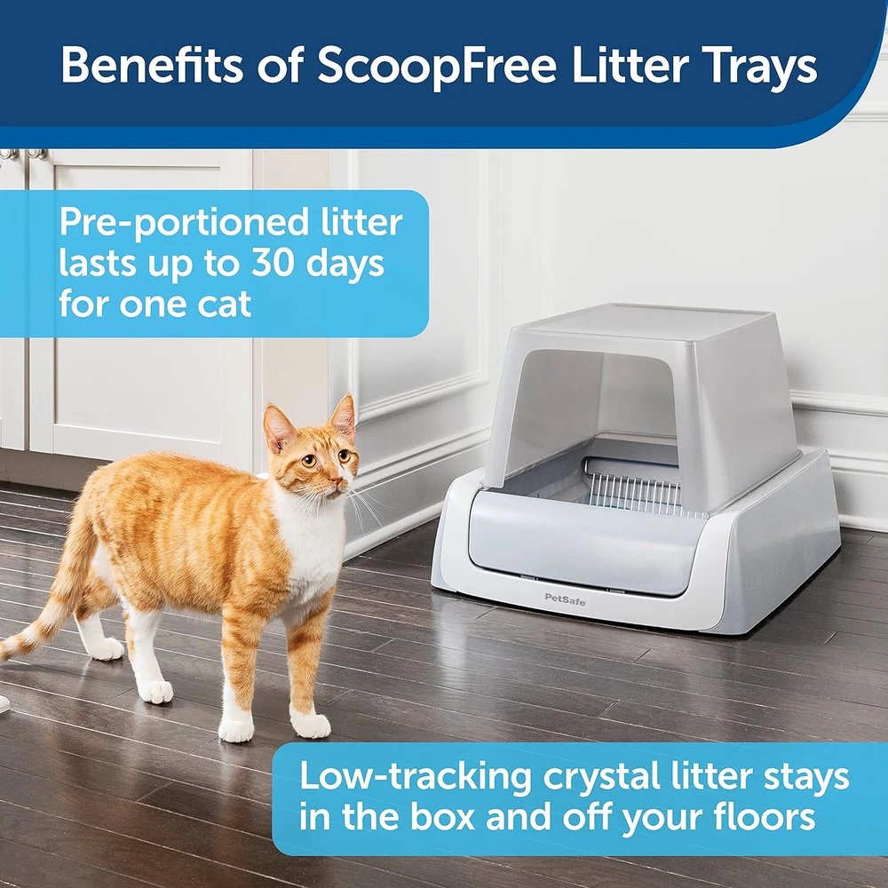 PetSafe ScoopFree® 1,5 kačių kraiko dėžutė su gaubtu