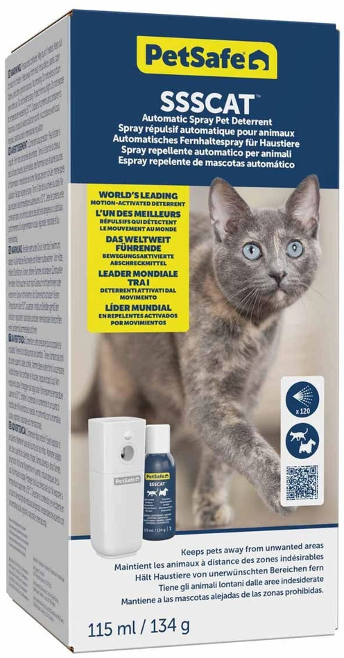 PetSafe SSSCAT automatinis purškiamasis repelentas – judesio jutiklis, bekvapis repelentas, skirtas naudoti patalpose