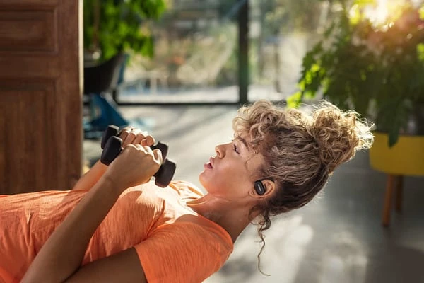 Belaidės sportinės ausinės Philips TAA7306BK/00, Juodos