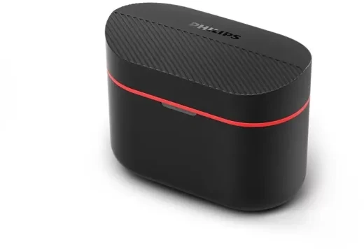Belaidės ausinės Philips TAA5508BK, Juodos ir raudonos spalvos