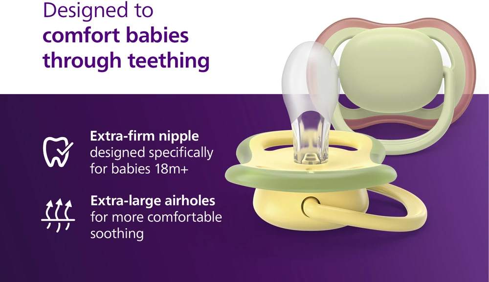 „Philips Avent“ čiulptukas „Ultra Air“, 6–18 mėn., smėlio spalvos