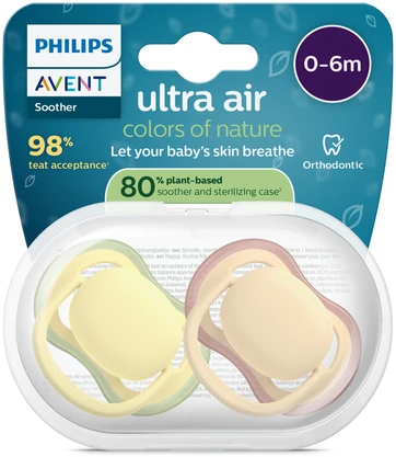 „Philips Avent“ čiulptukas „Ultra Air“, 0–6 mėn., geltonas / oranžinis