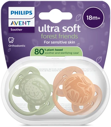 „Philips Avent“ – itin minkštas čiulptukas, nuo 18 mėn., žalias / oranžinis