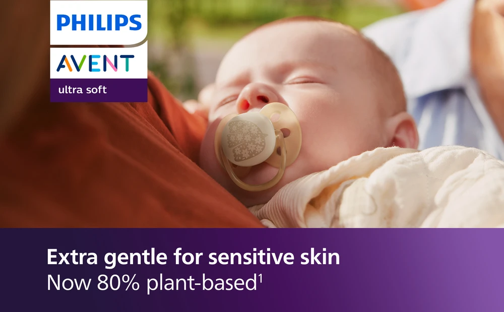 „Philips Avent“ – itin minkštas čiulptukas, 0–6 mėn., žalias / mėlynas