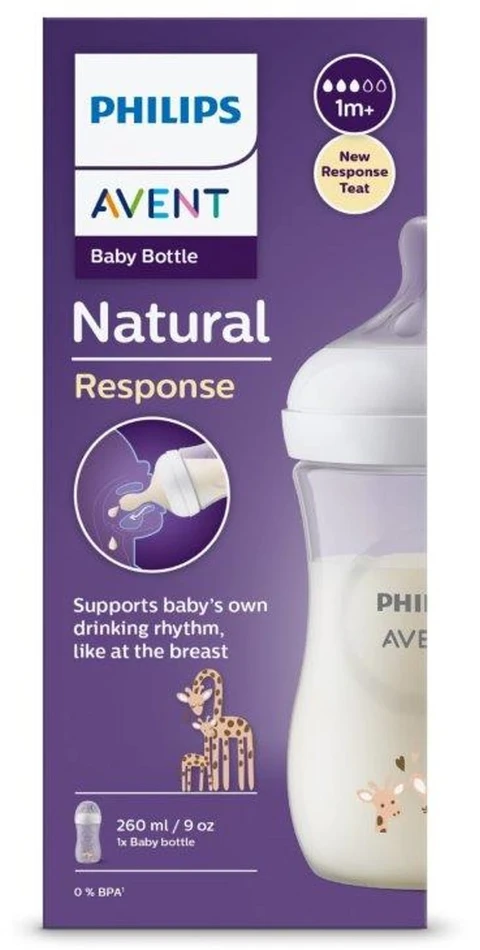 „Philips Avent“ – kūdikio buteliukas, 1 buteliukas, 260 ml, vidutinio srauto čiulptukas, 3–6 mėn.