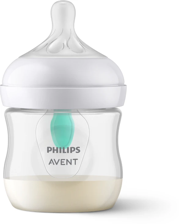 „Philips Avent“ – kūdikio buteliukas su „AirFree“ ventiliacijos anga – 125 ml, lėtos tėkmės čiulptukas, 0–3 mėn., 1 buteliukas