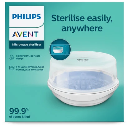 Mikrobangų krosnelės garų sterilizatorius Philips SCF281/02