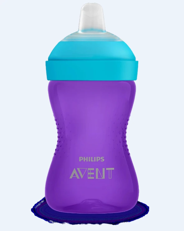 „Philips Avent“ – minkštas, atsparus įkandimams puodelis su snapeliu, 300 ml / 10 uncijų, 9 mėn.+, 1 vnt. pakuotė
