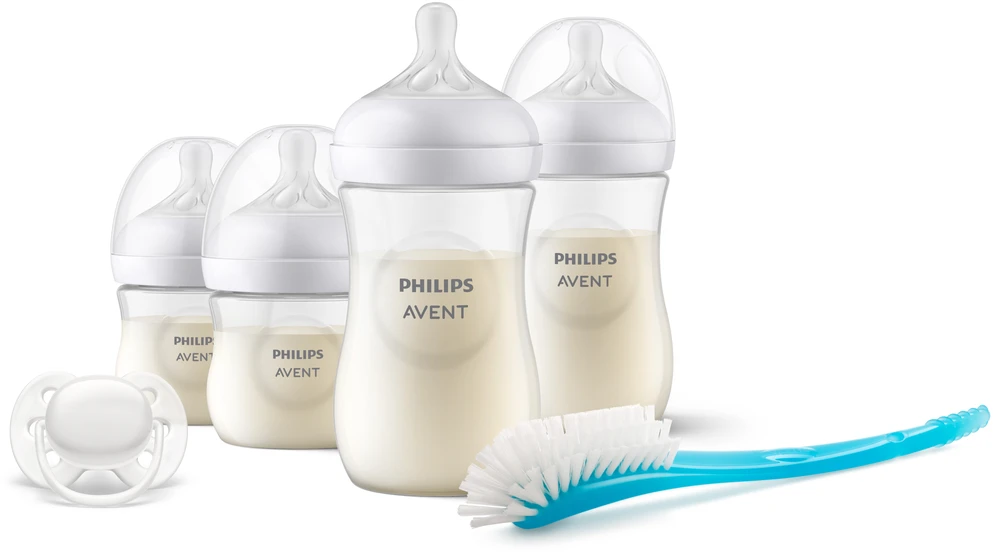 PHILIPS AVENT BUTELIUKŲ RINKINYS NAUJAGIMIUI NATURAL RESPONSE SCD838/13, Baltas
