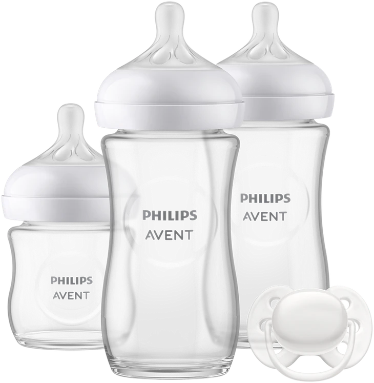 PHILIPS AVENT BUTELIUKŲ RINKINYS NAUJAGIMIUI NATURAL RESPONSE SCD838/13, Baltas
